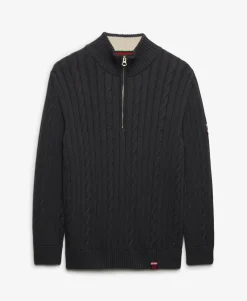 Cable Half Zip Knit