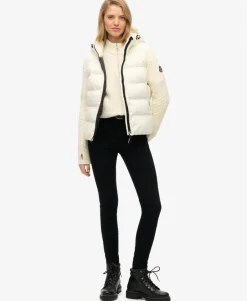 Cable Knit Sleeve Hybrid Jacket
