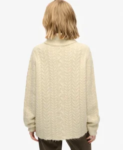 Cable Roll Neck Jumper