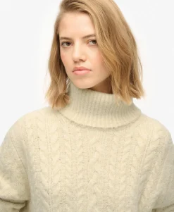 Cable Roll Neck Jumper