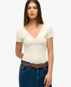 Cap Sleeve Corset Top