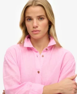 Casual Linen Boyfriend Shirt
