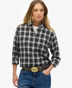 Check Flannel Boyfriend Shirt
