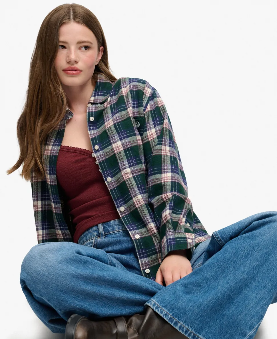 Check Flannel Boyfriend Shirt