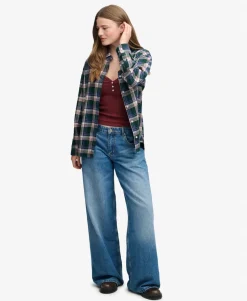 Check Flannel Boyfriend Shirt
