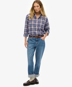 Check Flannel Boyfriend Shirt