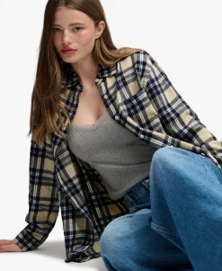 Check Flannel Boyfriend Shirt