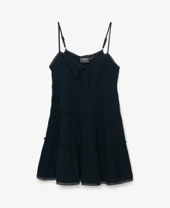 Cheesecloth Tiered Mini Dress