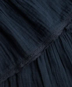 Cheesecloth Tiered Mini Dress