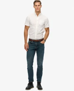 City Cotton Linen Short Sleeve Shirt