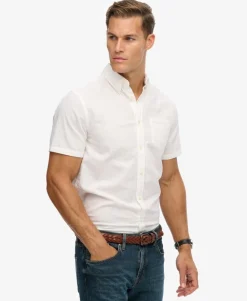 City Cotton Linen Short Sleeve Shirt