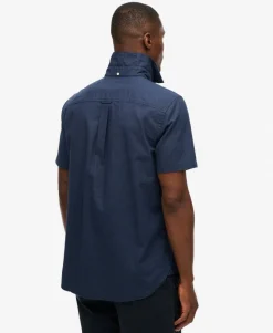City Cotton Linen Short Sleeve Shirt