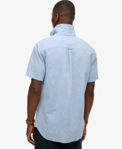 City Cotton Linen Short Sleeve Shirt