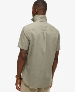 City Cotton Linen Short Sleeve Shirt
