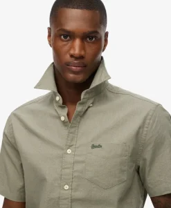 City Cotton Linen Short Sleeve Shirt