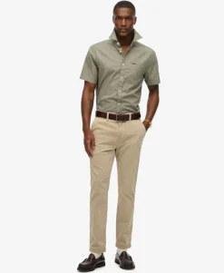 City Cotton Linen Short Sleeve Shirt
