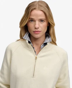 Classic Cotton Knit Half Zip Jumper