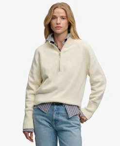 Classic Cotton Knit Half Zip Jumper
