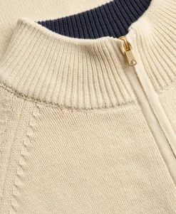 Classic Cotton Knit Half Zip Jumper