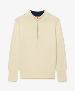 Classic Cotton Knit Half Zip Jumper