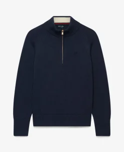 Classic Cotton Knit Half Zip Jumper