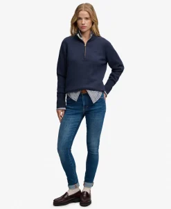 Classic Cotton Knit Half Zip Jumper