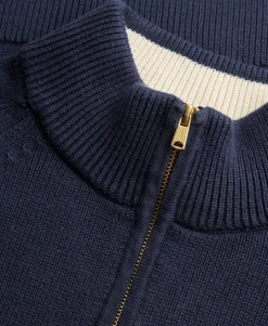 Classic Cotton Knit Half Zip Jumper