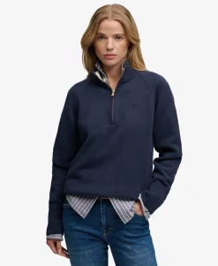 Classic Cotton Knit Half Zip Jumper