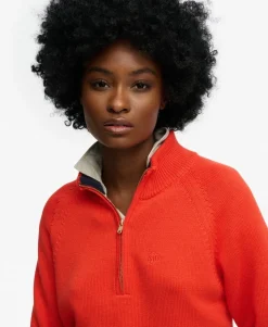Classic Cotton Knit Half Zip Jumper
