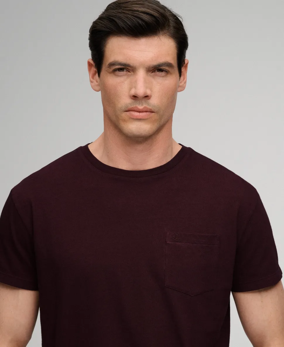 Classic Cotton Linen Pocket T-Shirt