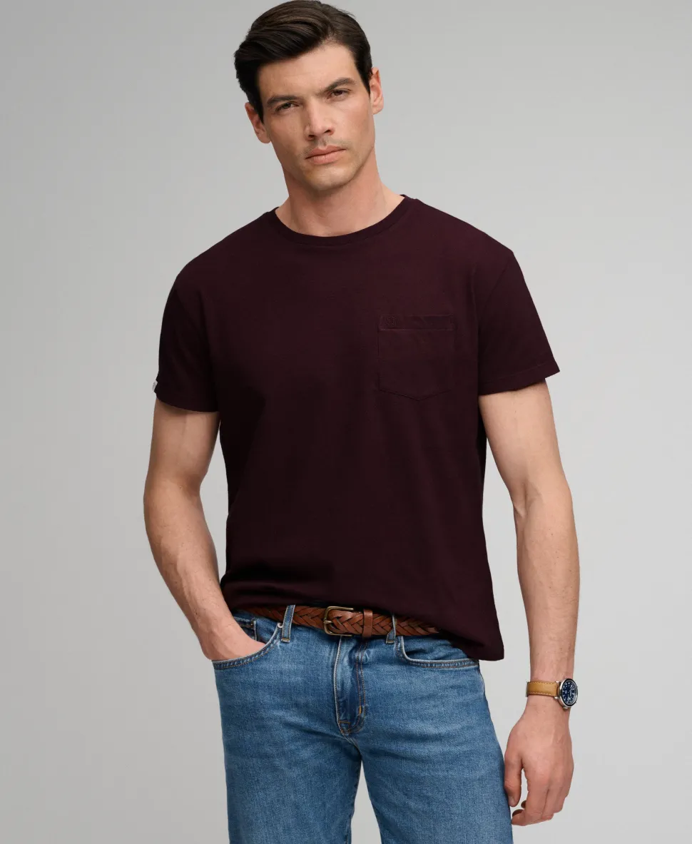 Classic Cotton Linen Pocket T-Shirt