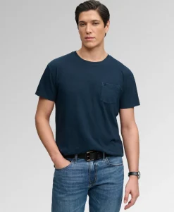 Classic Cotton Linen Pocket T-Shirt