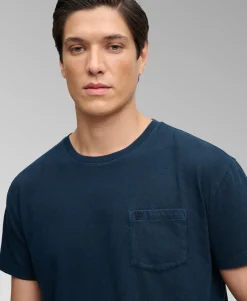 Classic Cotton Linen Pocket T-Shirt