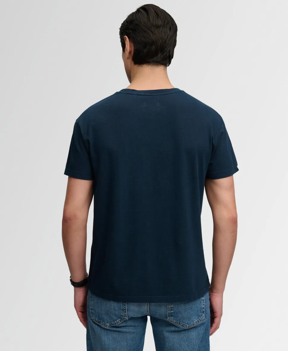 Classic Cotton Linen Pocket T-Shirt
