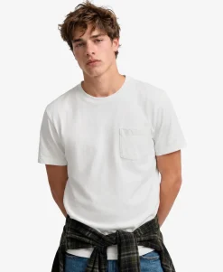 Classic Cotton Linen Pocket T-Shirt