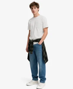 Classic Cotton Linen Pocket T-Shirt