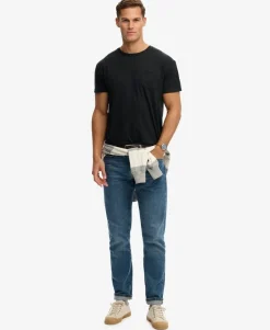 Classic Cotton Linen Pocket T-Shirt