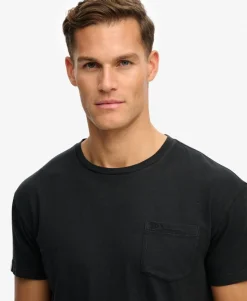 Classic Cotton Linen Pocket T-Shirt