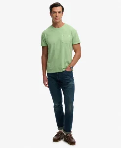 Classic Cotton Linen Pocket T-Shirt