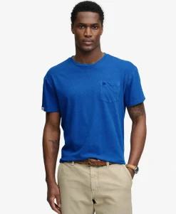 Classic Cotton Linen Pocket T-Shirt