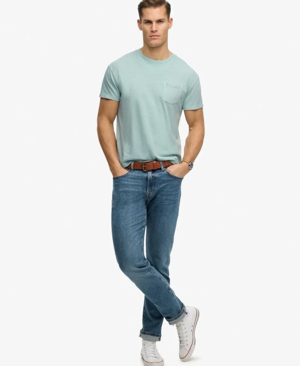 Classic Cotton Linen Pocket T-Shirt