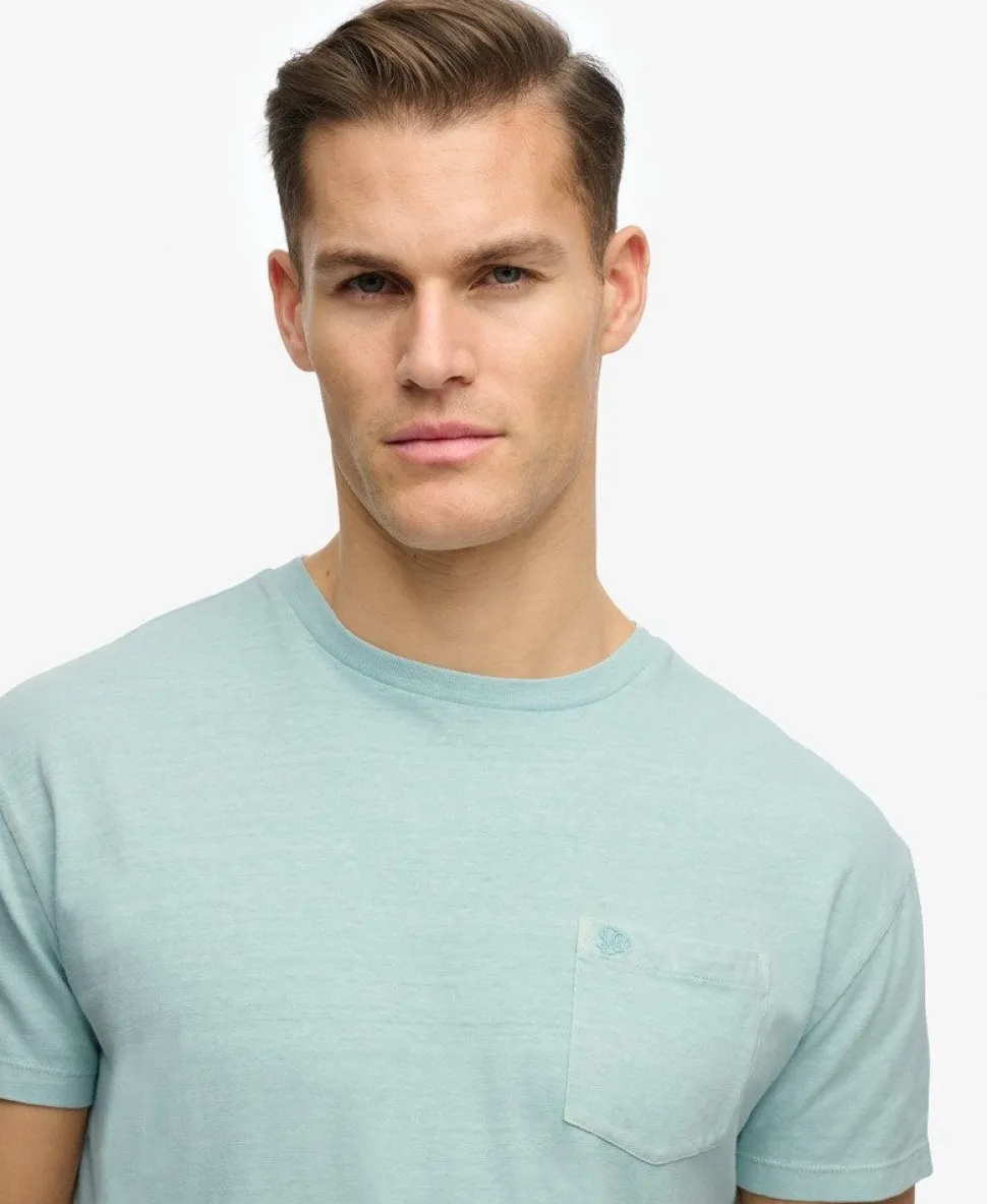 Classic Cotton Linen Pocket T-Shirt