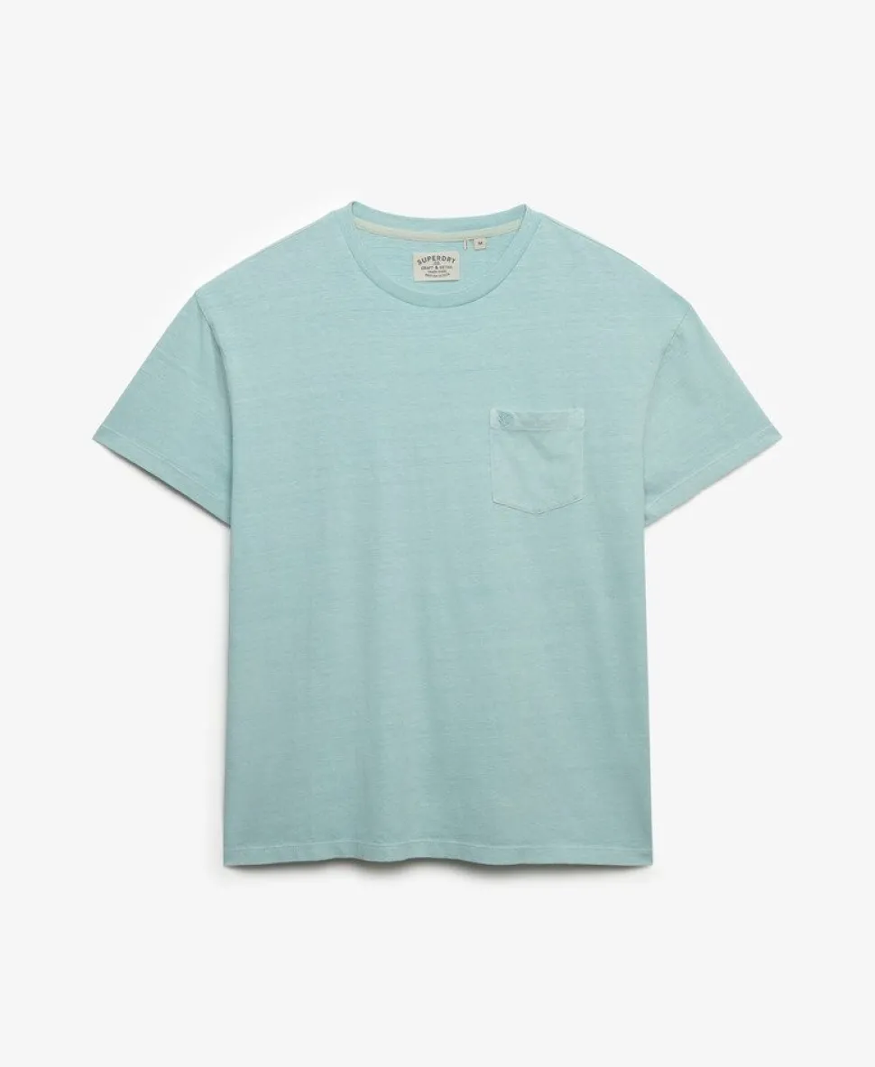 Classic Cotton Linen Pocket T-Shirt