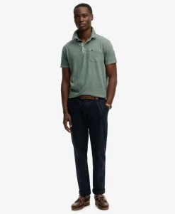 Classic Cotton Linen Polo Shirt