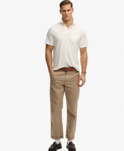 Classic Cotton Linen Polo Shirt