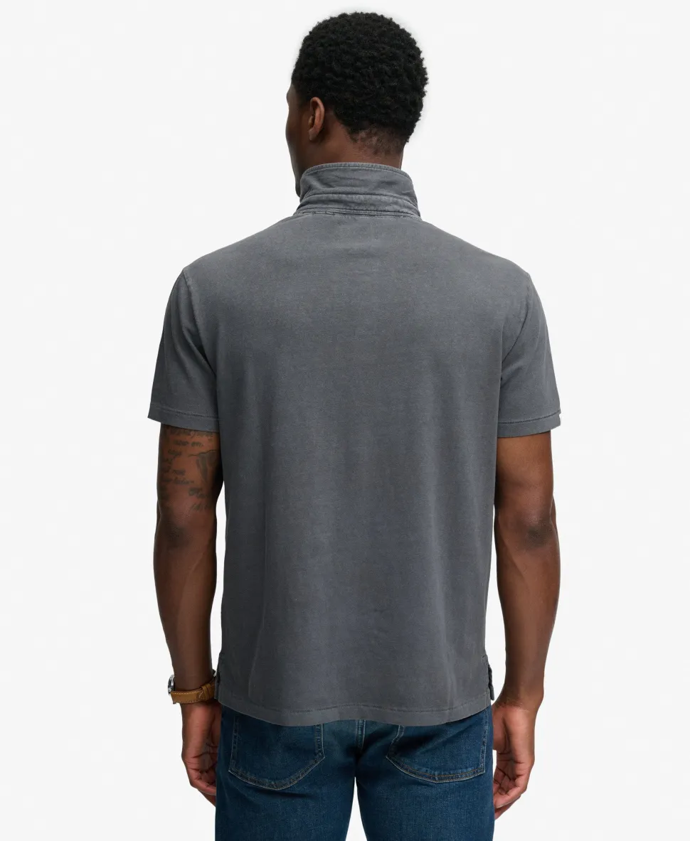Classic Cotton Linen Polo Shirt