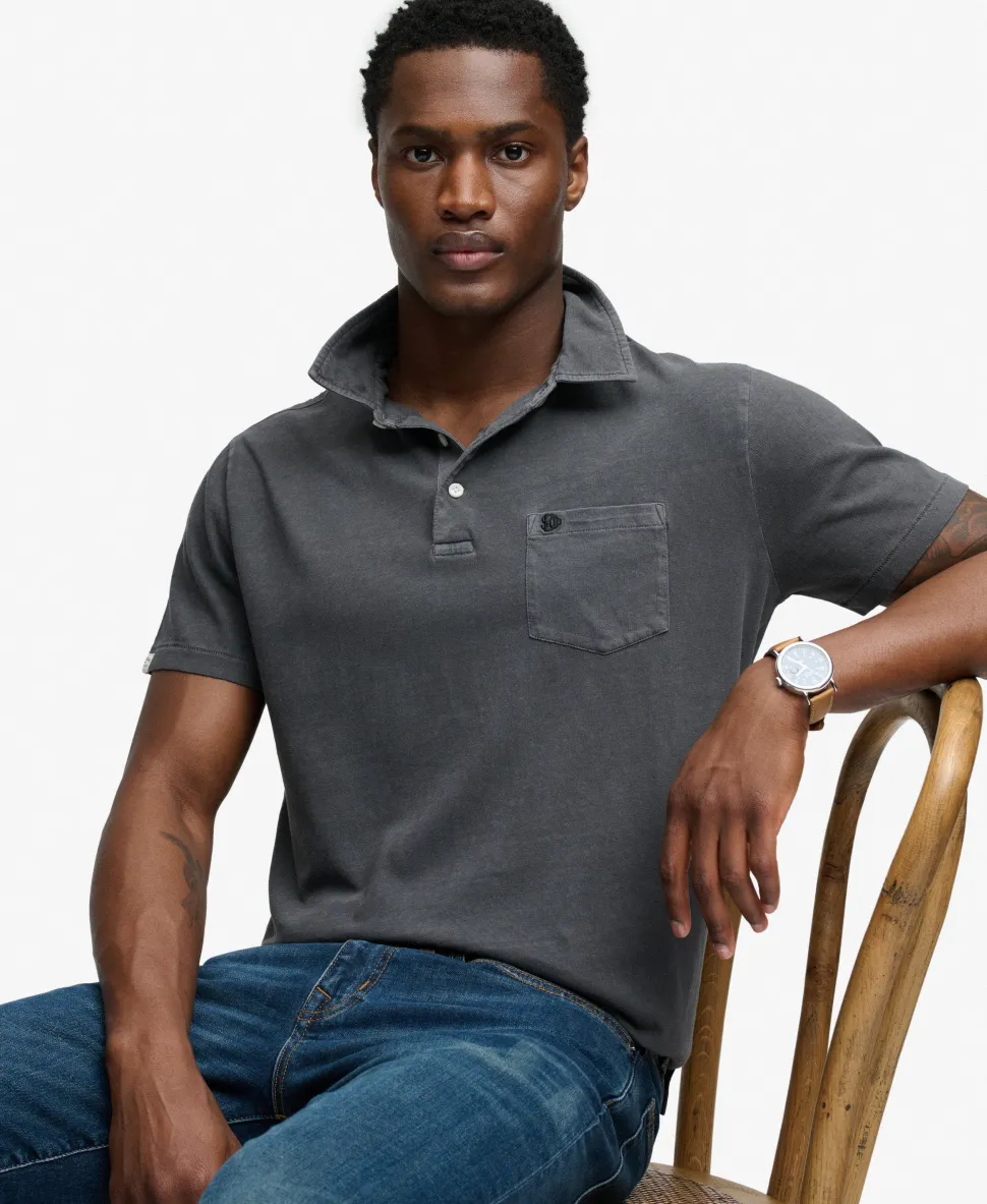 Classic Cotton Linen Polo Shirt