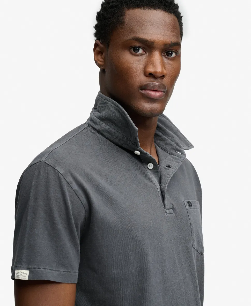 Classic Cotton Linen Polo Shirt