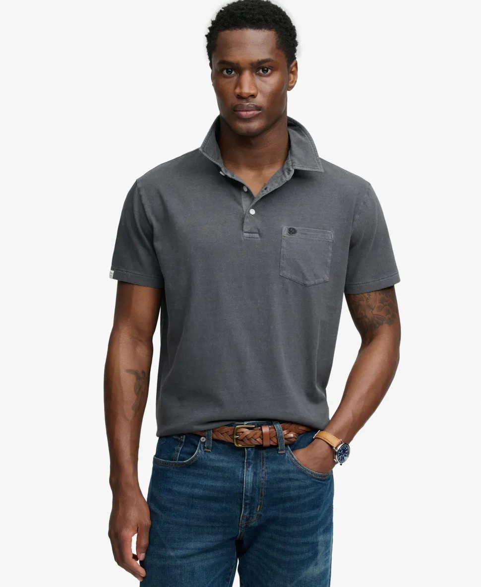 Classic Cotton Linen Polo Shirt