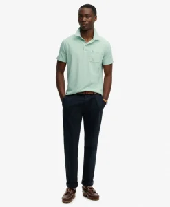 Classic Cotton Linen Polo Shirt